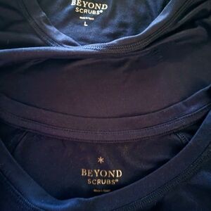 Beyond Scrubs Navy Tops